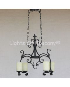 Spanish Style Wrought Iron Chandelier, Kitchen Island Light, Country Kitchen Chandelier, French Style Chandelier, Wrought Iron Chandelier, Dining Room Chandelier, Entry Way Chandelier, Mediterranean Style Chandelier