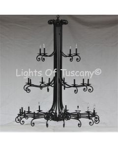 1353-28 Large Spanish Style Chandelier