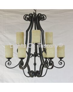 Tuscan chandelier