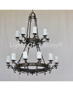 Tuscan Style large Chandelier