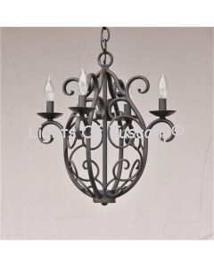 Wrought Iron Spanish Tuscan Rustic Country Style Chandelier