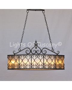 Spanish Style Oval Chandelier