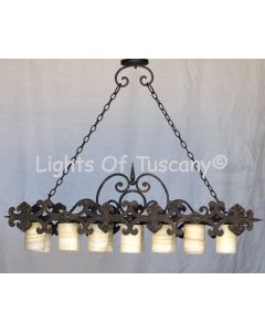 Pool table light, gothic revival style light, kitchen island light, gothic linear light, old world chandelier, iron pool table light, antique pool table light, kitchen island chandelier