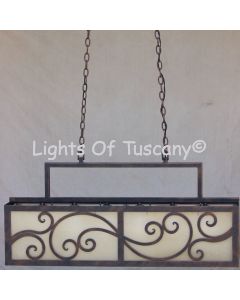 Contemporary Chandelier-Wrought Iron