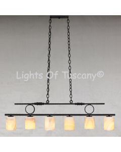 Spanish style pool table light