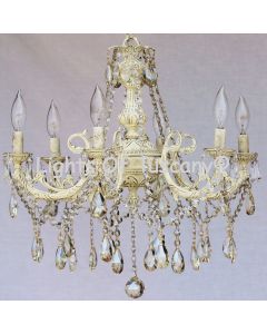 Solid brass candelabra crystal chandelier 