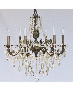 Solid brass candelabra crystal chandelier 