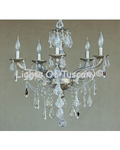 Crystal Chandelier-Hand Forged-Wrought Iron