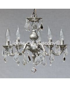 Solid brass candelabra crystal chandelier