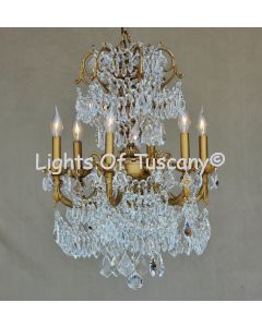 Crystal Chandelier-Hand Forged-Wrought Iron