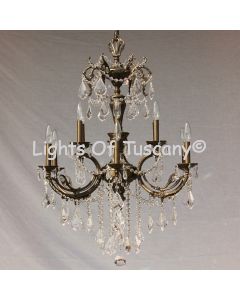 Solid brass candelabra crystal chandelier
