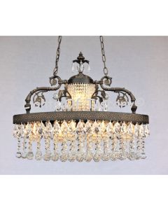 15650-6 European Brass Antique Style Crystal Chandelier