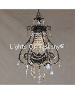 Solid brass candelabra crystal chandelier 
