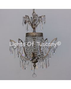 Solid brass candelabra crystal chandelier 