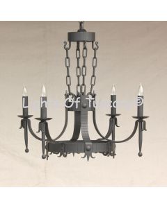 1620-4 Spanish Style Wrought Iron Chandelier