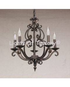 1630-5 Spanish Style Mini Chandelier