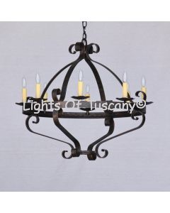 1637-6 Tuscan-Italian Country Style Chandelier