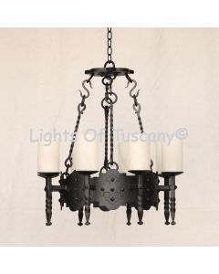 gothic chandelier, 19th century style chandelier, gothic revival chandelier, gothic revival chandelier, iron chandelier, gothic lighting, old world lighting, old world style chandelier, medieval chandelier, castle chandelier