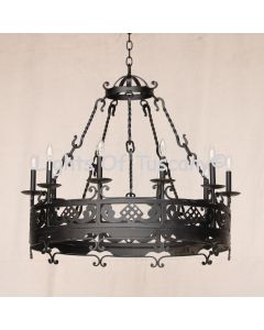 1735-8 Wrought Iron Contemporary Style Chandelier