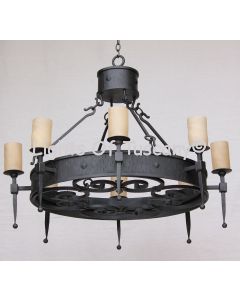 1936-8 Tuscan Style Chandelier