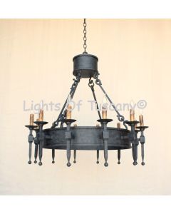1937-12 Iron Chandelier