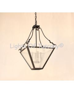 2002-4 Mediterranean Contemporary Rustic Wrought Iron Indoor Hanging Pendant Light