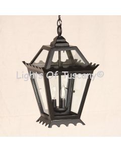 2005-3 Transitional Colonial Hanging Iron Lantern