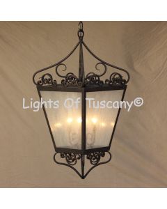 Spanish Colonial-hanging-Hand-Forged Wrought Iron/ Tuscan lantern
