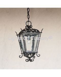 2031-1 Spanish Revival Style Wrought Iron Lantern
