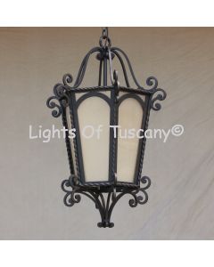 pendant-lighting-hanging-Hand-Forged Wrought Iron/ Tuscan lantern