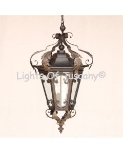 2072-3 Italian Tuscan Style Hanging Lantern