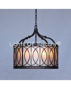 2084-6 Contemporary / Transitional Iron Drum Chandelier 