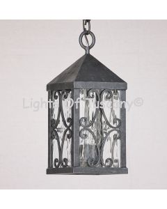 2144-3 Tuscan/Mediterranean Style Outdoor Iron Hanging Light