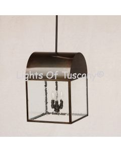 2158-4 Wrought Iron Colonial Style Hanging Lantern