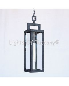 2195-1 Contemporary Style Rectangular Hanging Lantern Light