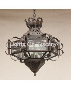 2215-6 Spanish-Moorish Lantern Chandelier