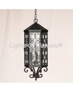 2318-3 Wrought Iron Spanish Style Hanging Lantern