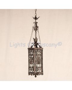 2332-3 Wrought Iron Spanish Revival Hanging Lantern