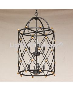 2360-8 Contemporary Wrought Iron Chandelier