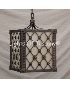 pendant-lighting-hanging-Hand-Forged Wrought Iron/ Contemporary lantern