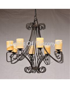 Contemporary Wrought Iron Chandelier