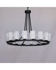 2390-16 Contemporary Rustic Style Chandelier