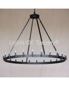 Contemporary / Transitional Style 20 Light Wrought Iron Chandelier  Rustic