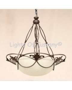 2445-6 Wrought Iron Country Italian Hanging Pendant