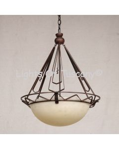 2447-6 Wrought Iron Contemporary Hanging Lantern