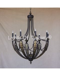 Tuscan chandelier-Wrought Iron
