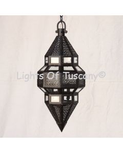 2520-3 Moroccan Style Wrought Iron Hanging Pendant Light