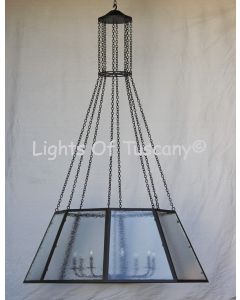 2605-8 Contemporary Wrought Iron Hanging Lantern Light