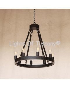 2802-8 Contemporary Style Wrought Iron Chandelier
