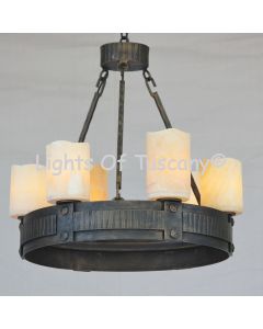 Contemporary Spanish wrought Iron Chandelier